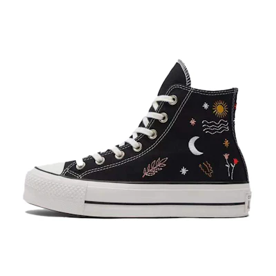 (W) Converse Chuck Taylor All Star Platform High 'It's Okay To Wander - Black'