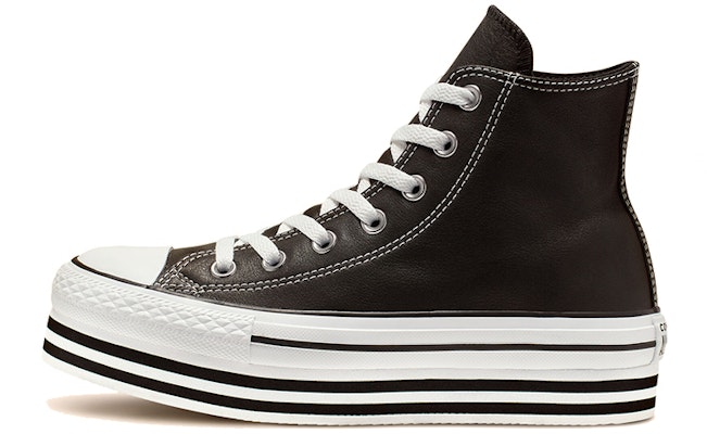 (W) Converse Chuck Taylor All Star Platform Kulit Tinggi Sole Sponge Cake Hitam Putih 565826C Buy (W) Converse Chuck Taylor All Star Platform Kulit Tinggi Sole Sponge Cake Hitam Putih 565826C