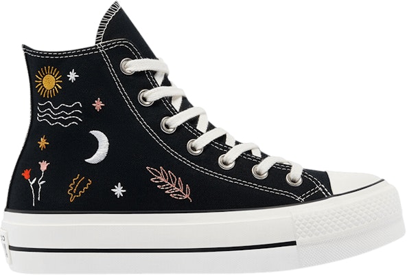 (W) コンバース チャックテイラー オールスター プラットフォーム ハイ 'It's Okay To Wander - ブラック' 571085C Buy (W) コンバース チャックテイラー オールスター プラットフォーム ハイ 'It's Okay To Wander - ブラック' 571085C