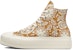(W) Converse Chuck Taylor All Star Platform High 'Fall Florals - Wheat' - Bunga Musim Gugur. 572541C