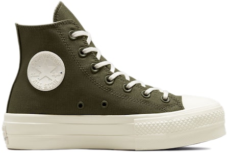 (W) Converse Chuck Taylor All Star 厚底高筒鞋「混合材質 - 軍綠色」 571669C Order (W) Converse Chuck Taylor All Star 厚底高筒鞋「混合材質 - 軍綠色」 571669C