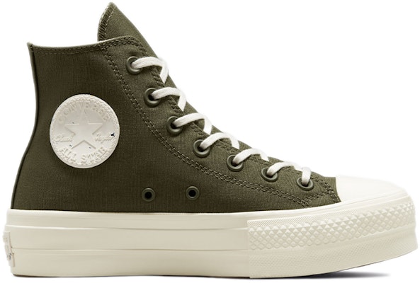 (Women) Converse Chuck Taylor All Star Platform High 'Hybrid Texture - Cargo Khaki' 571669C Order (Women) Converse Chuck Taylor All Star Platform High 'Hybrid Texture - Cargo Khaki' 571669C