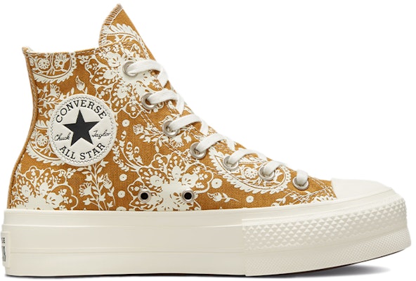 (W) Converse Chuck Taylor All Star Platform High 'Fall Florals - Wheat' - Bunga Musim Gugur. 572541C Order (W) Converse Chuck Taylor All Star Platform High 'Fall Florals - Wheat' - Bunga Musim Gugur. 572541C