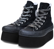 Miley Cyrus x Converse Chuck Taylor All Star 厚底 女款 黑色 Lookbook Miley Cyrus x Converse Chuck Taylor All Star 厚底 女款 黑色