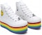 (W) Converse Miley Cyrus x Chuck Taylor All Star Platform Tinggi 'Pride Putih Pelbagai' 562251C