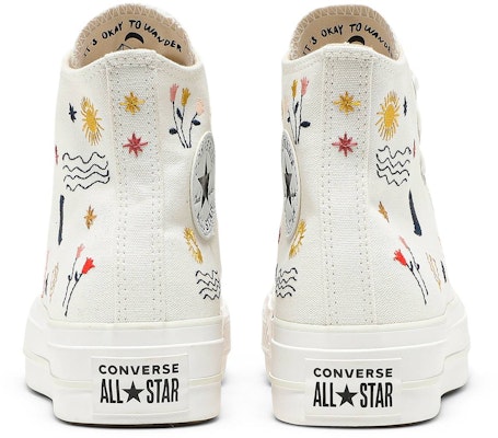 (Women) Converse Chuck Taylor All Star Platform High 'It's Okay To Wander - Egret' 571086C Details for (Women) Converse Chuck Taylor All Star Platform High 'It's Okay To Wander - Egret' 571086C