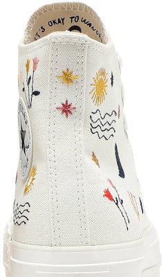 (W) 匡威Chuck Taylor全明星增高鞋‘It's Okay To Wander - 米色’ 571086C Sizing (W) 匡威Chuck Taylor全明星增高鞋‘It's Okay To Wander - 米色’ 571086C