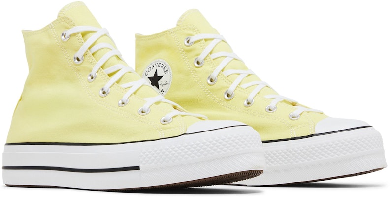 (W) 匡威 Chuck Taylor All Star 厚底高帮 '淡柠檬黄' 570433C Cheap (W) 匡威 Chuck Taylor All Star 厚底高帮 '淡柠檬黄' 570433C