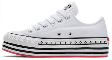 (Women) Converse Chuck Taylor All Star Platform Layer Low 'Logo Play - White' 566762C (Women) Converse Chuck Taylor All Star Platform Layer Low 'Logo Play - White' 566762C