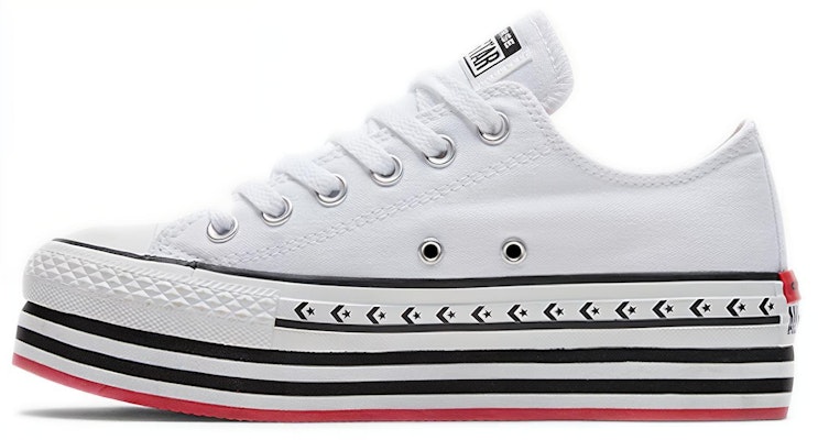 (Women) Converse Chuck Taylor All Star Platform Layer Low 'Logo Play - White' 566762C Buy (Women) Converse Chuck Taylor All Star Platform Layer Low 'Logo Play - White' 566762C