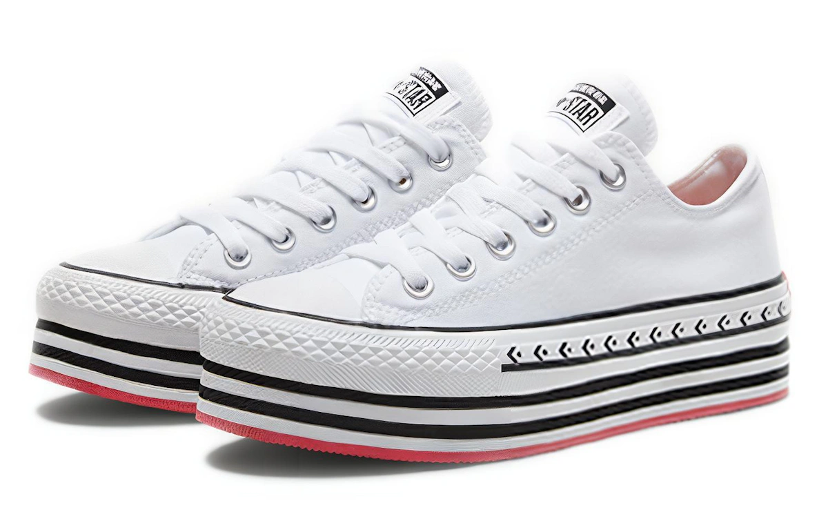 (Women) Converse Chuck Taylor All Star Platform Layer Low 'Logo Play - White'