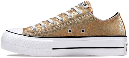 (Women) Converse Chuck Taylor All Star Platform Low 'Authentic Glam - Gold Leopard' 572044C (Women) Converse Chuck Taylor All Star Platform Low 'Authentic Glam - Gold Leopard' 572044C