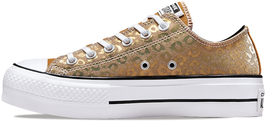 (W) Converse Chuck Taylor All Star Platform Low 'Authentic Glam - Emas Harimau Bintang' 572044C Buy (W) Converse Chuck Taylor All Star Platform Low 'Authentic Glam - Emas Harimau Bintang' 572044C