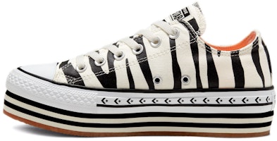 (Women) Converse Chuck Taylor All Star Platform Low 'Sunblocked - Zebra' 567865C (Women) Converse Chuck Taylor All Star Platform Low 'Sunblocked - Zebra' 567865C