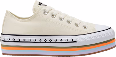 (Women) Converse Chuck Taylor All Star Platform Low 'Sunblocked - Egret' 567847C (Women) Converse Chuck Taylor All Star Platform Low 'Sunblocked - Egret' 567847C