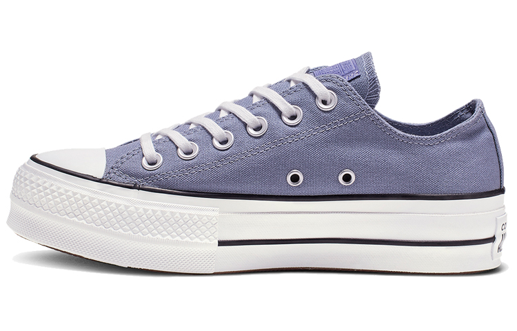(W) Converse Chuck Taylor All Star Platform Low Top Thick Sole Blue Grey
