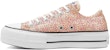 (W) Converse Chuck Taylor All Star Platform Low 'Vintage Floral - Egret' - Bunga Klasik. 568378C