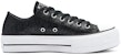 (W) Converse Chuck Taylor All Star Platform Low 'Hitam Berkilau' 569377C