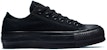(W) Converse Chuck Taylor All Star Platform Low 'Triple Black' Hitam Penuh 562926C