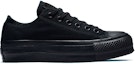Order (W) Converse Chuck Taylor All Star Platform Low 'Triple Black' Hitam Penuh 562926C