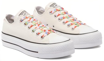 (W) Converse Chuck Taylor All Star Platform Low 'Floral Print - Egret' Wanita 570920C Lookbook (W) Converse Chuck Taylor All Star Platform Low 'Floral Print - Egret' Wanita 570920C