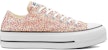 (W) Converse Chuck Taylor All Star Platform Low 'Vintage Floral - Egret' - Bunga Klasik. 568378C