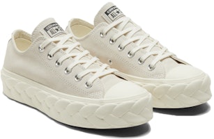 (W) Converse Chuck Taylor All Star Platform Low 'Runway Cable - Egret' dalam warna Krim. 568683C Lookbook (W) Converse Chuck Taylor All Star Platform Low 'Runway Cable - Egret' dalam warna Krim. 568683C
