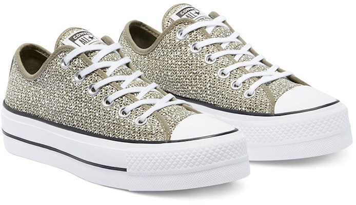 (W) Converse Chuck Taylor All Star Platform Low 'Light Field Surplus' - Rendah Platform 570791C Lookbook (W) Converse Chuck Taylor All Star Platform Low 'Light Field Surplus' - Rendah Platform 570791C