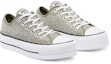 Lookbook (W) Converse Chuck Taylor All Star Platform Low 'Light Field Surplus' - Rendah Platform 570791C