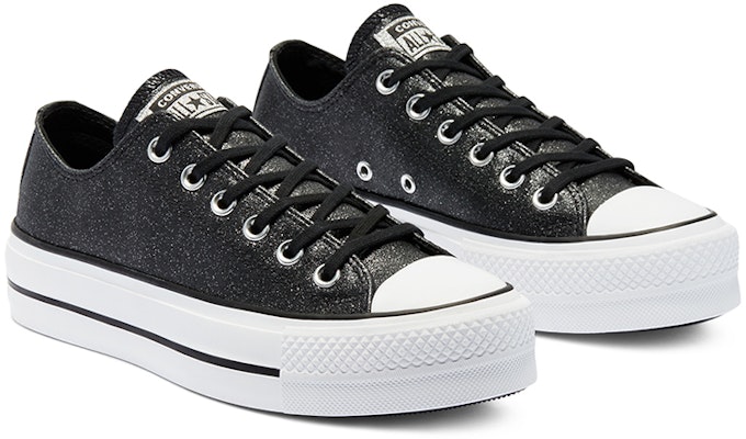 (Women) Converse Chuck Taylor All Star Platform Low 'Black Glitter' 569377C Lookbook (Women) Converse Chuck Taylor All Star Platform Low 'Black Glitter' 569377C