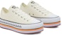 (W) Converse Chuck Taylor All Star Platform Rendah 'Sunblocked - Egret' 567847C