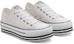 Lookbook (W) Converse Chuck Taylor All Star Platform Low Top Krim Kek Span Tapak Tinggi 565829C