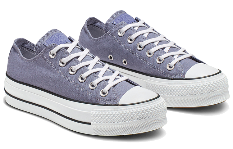(W) Converse Chuck Taylor All Star Platform Low Top Thick Sole Blue Grey 圖 3