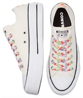 (W) Converse Chuck Taylor All Star Platform Low 'Floral Print - Egret' Wanita 570920C Shop (W) Converse Chuck Taylor All Star Platform Low 'Floral Print - Egret' Wanita 570920C