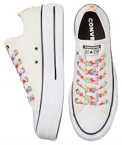 (女性)Converse Chuck Taylor All Star 平底鞋 低筒 ‘花卉圖案 - 骯髒白’ 570920C Shop (女性)Converse Chuck Taylor All Star 平底鞋 低筒 ‘花卉圖案 - 骯髒白’ 570920C