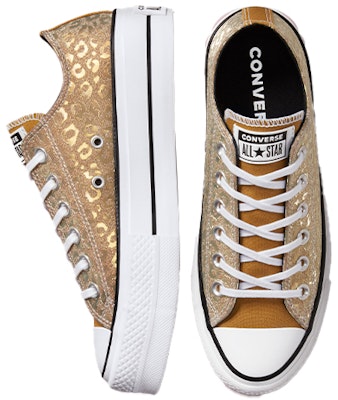 (W) 匡威Chuck Taylor All Star厚底低帮"正宗魅力-金豹" 572044C Shop (W) 匡威Chuck Taylor All Star厚底低帮"正宗魅力-金豹" 572044C