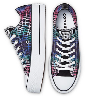 (W) 匡威Chuck Taylor All Star厚底低帮 '数码迷幻-鳄鱼鳞片' 570518C Shop (W) 匡威Chuck Taylor All Star厚底低帮 '数码迷幻-鳄鱼鳞片' 570518C
