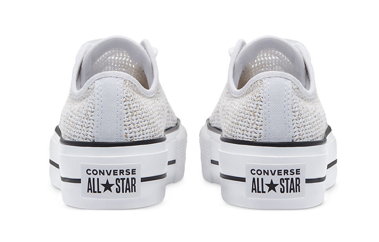 Shop (W) Converse Chuck Taylor All Star Plataforma Baja 'Blanco Jaspeado' 570792C