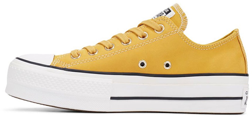 (W) Converse Chuck Taylor All Star Platform Kulit Nubuck Low-top Tebal 'Kuning Putih' 565856C Buy (W) Converse Chuck Taylor All Star Platform Kulit Nubuck Low-top Tebal 'Kuning Putih' 565856C
