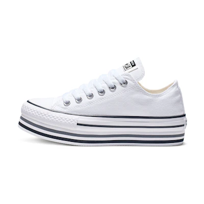 (W) Converse Chuck Taylor All Star Platform Sponge Cake Sole Pure White