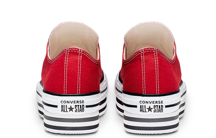 (W) Converse Chuck Taylor All Star Platform Sponge Cake Sole Red White 圖 4