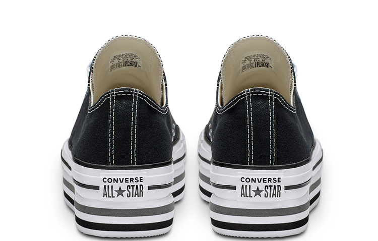 (W) Converse Chuck Taylor All Star Platform Sponge Cake Sole Black White 圖 4