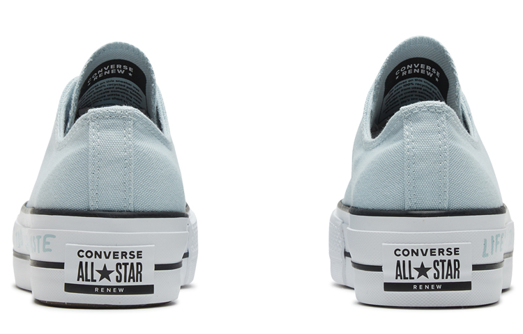 Shop (W) Converse Taylor All Star Lift Renew Kanvas Tebal Biru Muda Sneakers 'Biru Putih' 566230C