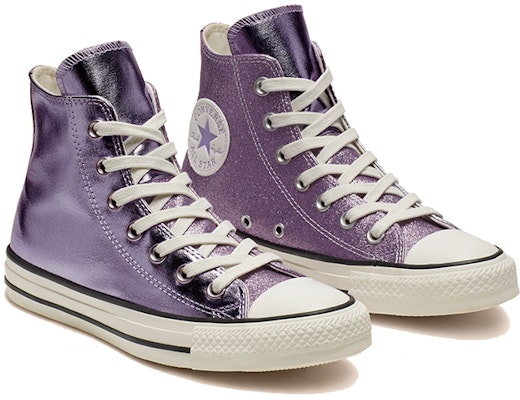 匡威【Converse】Chuck Taylor All Star 閃亮金屬高筒 藍紫色 女款 Lookbook 匡威【Converse】Chuck Taylor All Star 閃亮金屬高筒 藍紫色 女款