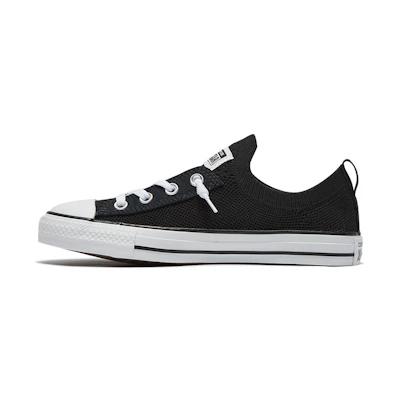 (W) Converse Chuck Taylor All Star Shoreline Knit Slip Low Top Black White