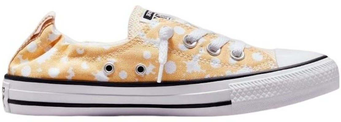匡威 Chuck Taylor All Star 低幫帆布懶人鞋 女款 黃白色 防滑耐磨 Order 匡威 Chuck Taylor All Star 低幫帆布懶人鞋 女款 黃白色 防滑耐磨