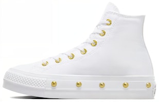 (Women) Converse Chuck Taylor All Star Studded Lift Platform 'White Gold' A06787C (Women) Converse Chuck Taylor All Star Studded Lift Platform 'White Gold' A06787C