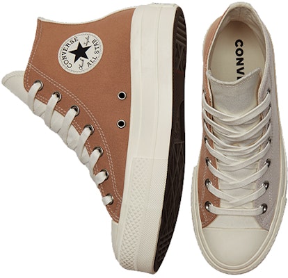 (W) 컨버스 척 테일러 올스타 트라이패널 하이 '컬러 블록 - 헴프 데저트 샌드' A01581C Shop (W) 컨버스 척 테일러 올스타 트라이패널 하이 '컬러 블록 - 헴프 데저트 샌드' A01581C