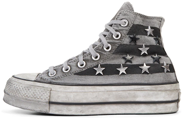 (W) コンバース チャックテイラー オールスター ヴィンテージ ハイカット 厚底 グレー ホワイト 565757C Buy (W) コンバース チャックテイラー オールスター ヴィンテージ ハイカット 厚底 グレー ホワイト 565757C