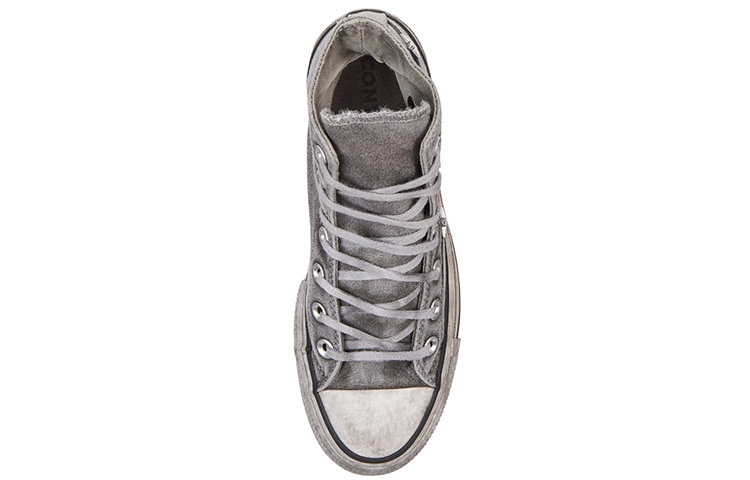 (W) Converse Chuck Taylor All Star Vintage Star Studs Platform High Top Thick Sole Dirty Shoes Grey White 圖 4